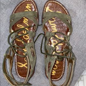 Sam Edelman Green Gladiator Sandals